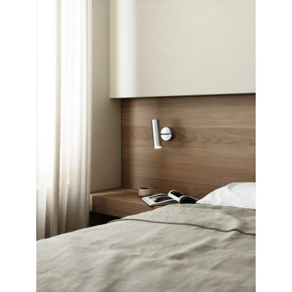 Nordlux - Aplique de parede orientável MIB 1xGU10/20W/230V, cromo brilhante