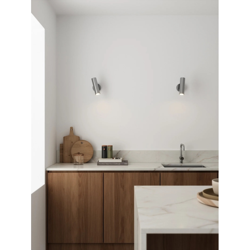 Nordlux - Aplique de parede orientável MIB 1xGU10/20W/230V, cromo brilhante