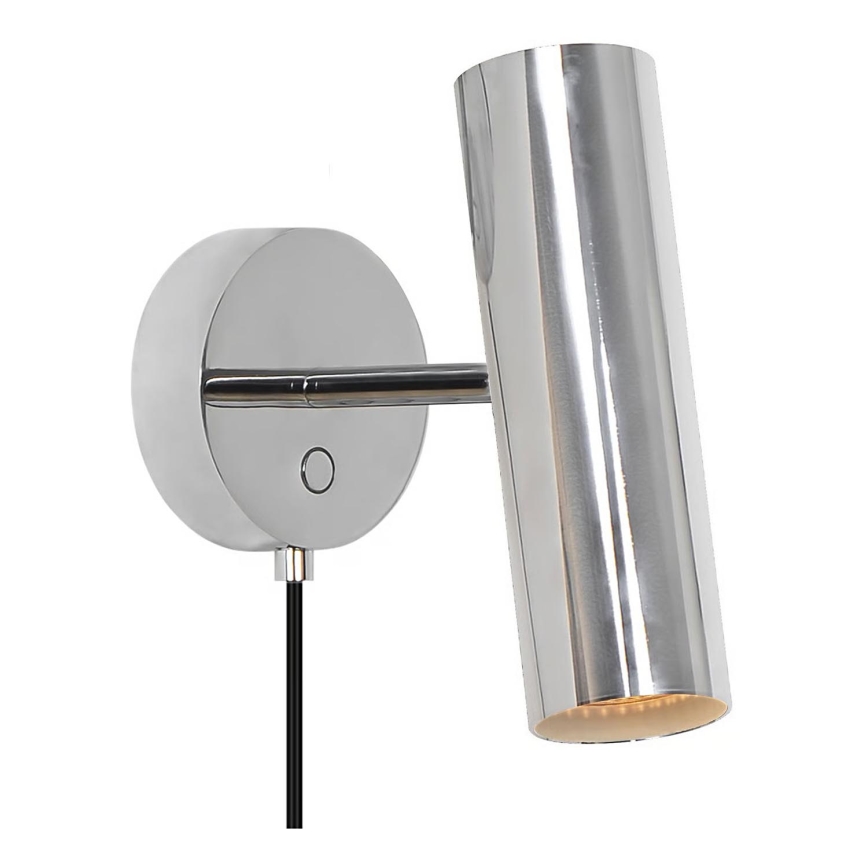 Nordlux - Aplique de parede orientável MIB 1xGU10/20W/230V, cromo brilhante