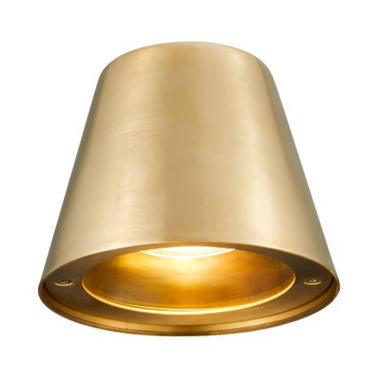 Nordlux - Aplique de parede para exterior ALERIA 1xGU10/35W/230V IP44 em latão