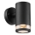 Nordlux - Aplique de parede para exterior BIRK 1xGU10/28W/230V IP44 preto