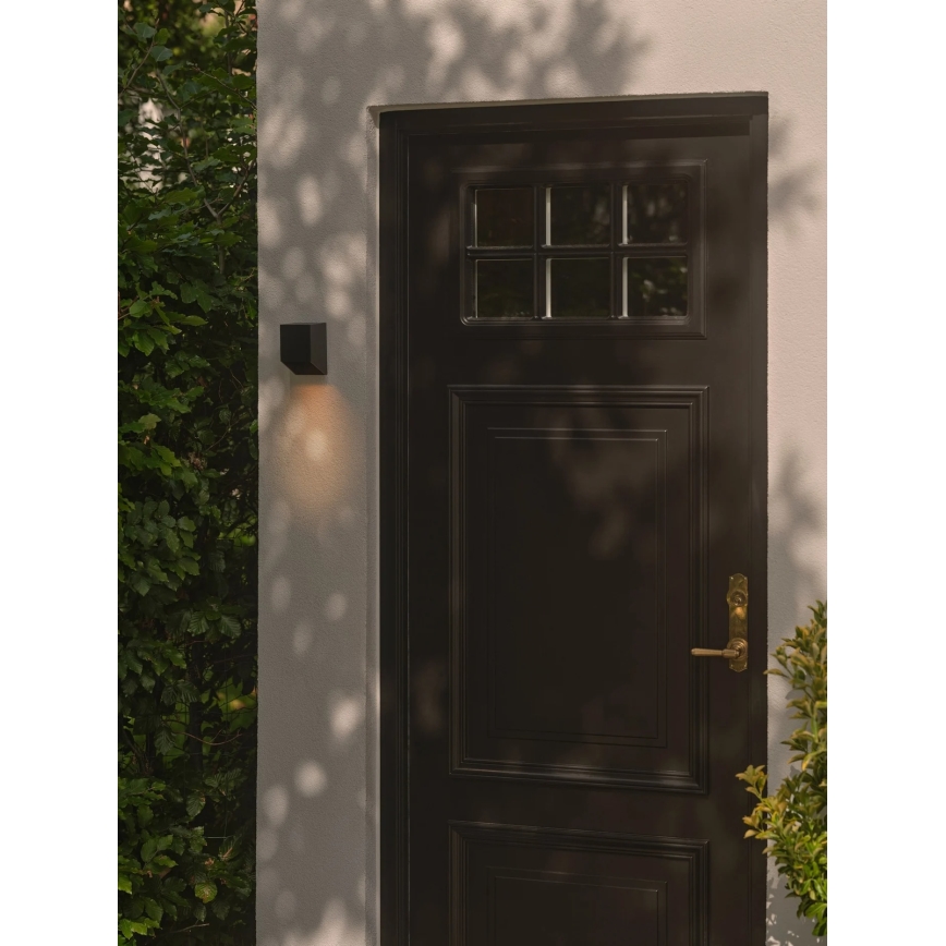 Nordlux - Aplique de parede para exterior NIKO 1xGU10/25W/230V IP54 preto