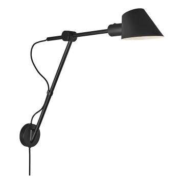 Nordlux - Aplique de parede STAY 1xE27/60W/230V preto