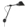 Nordlux - Aplique de parede STAY 1xE27/60W/230V preto