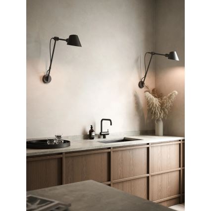 Nordlux - Aplique de parede STAY 1xE27/60W/230V preto