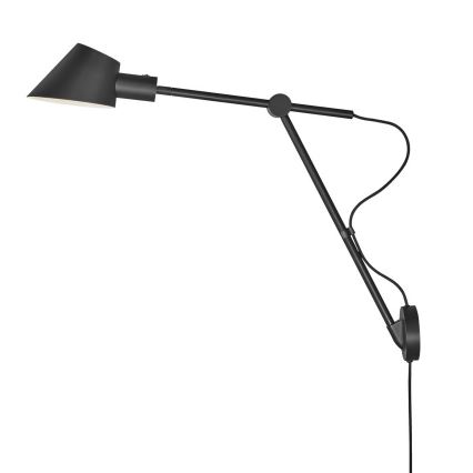 Nordlux - Aplique de parede STAY 1xE27/60W/230V preto