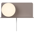 Nordlux - Applique de parede com prateleira LILIBETH 1xE14/25W/230V castanho