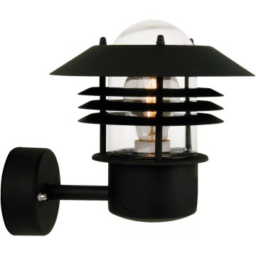 Nordlux - Arandela exterior VEJERS 1xE27/60W/230V IP54 preta