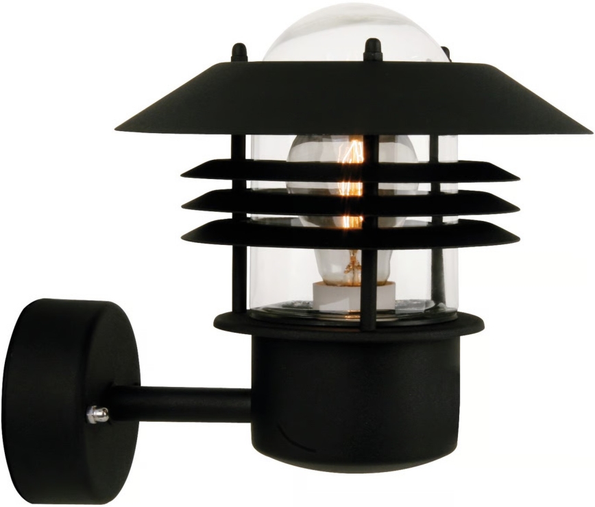 Nordlux - Arandela exterior VEJERS 1xE27/60W/230V IP54 preta