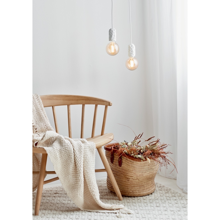 Nordlux - Cabo de carregamento HANG 1xE27/40W/230V branco