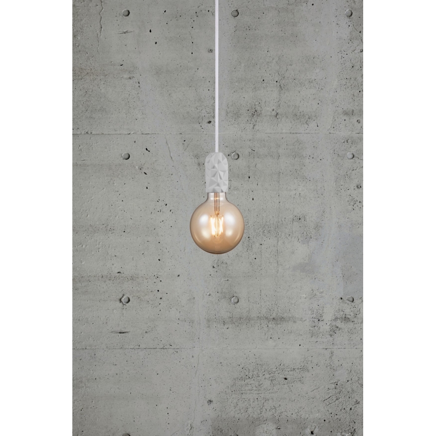 Nordlux - Cabo de carregamento HANG 1xE27/40W/230V branco