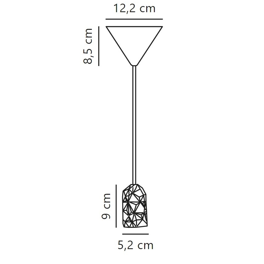 Nordlux - Cabo de carregamento HANG 1xE27/40W/230V branco