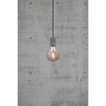 Nordlux - Cabo de carregamento HANG 1xE27/40W/230V cinzento/preto