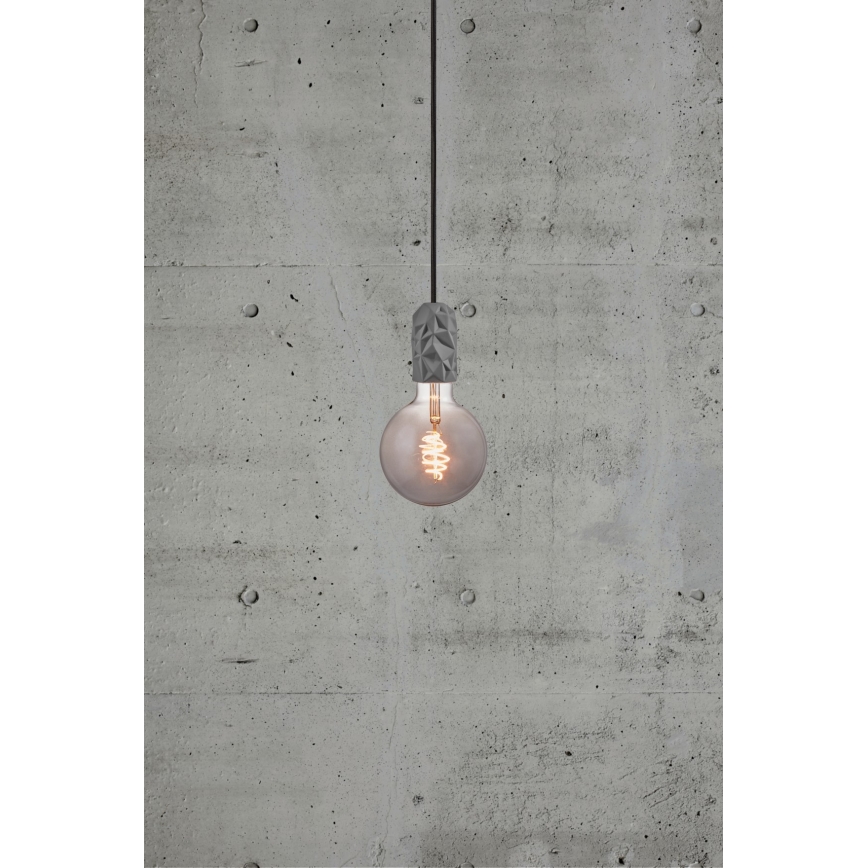 Nordlux - Cabo de carregamento HANG 1xE27/40W/230V cinzento/preto