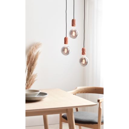 Nordlux - Cabo de carregamento HANG 1xE27/40W/230V cobre/preto