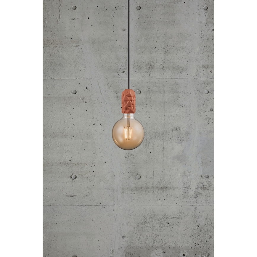 Nordlux - Cabo de carregamento HANG 1xE27/40W/230V cobre/preto