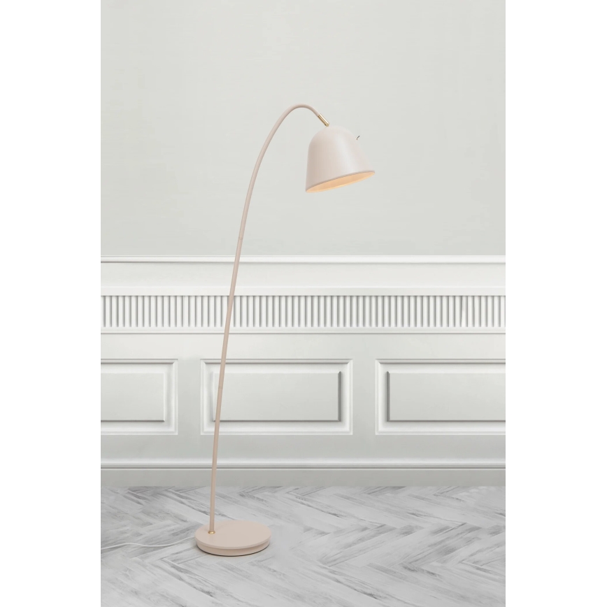 Nordlux - Candeeiro de chão FLEUR 1xE27/15W/230V bege