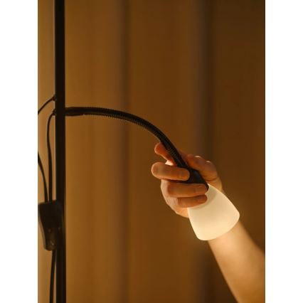 Nordlux - Candeeiro de chão LAURIA 1xE27/40W/230V + 1xE14/15W