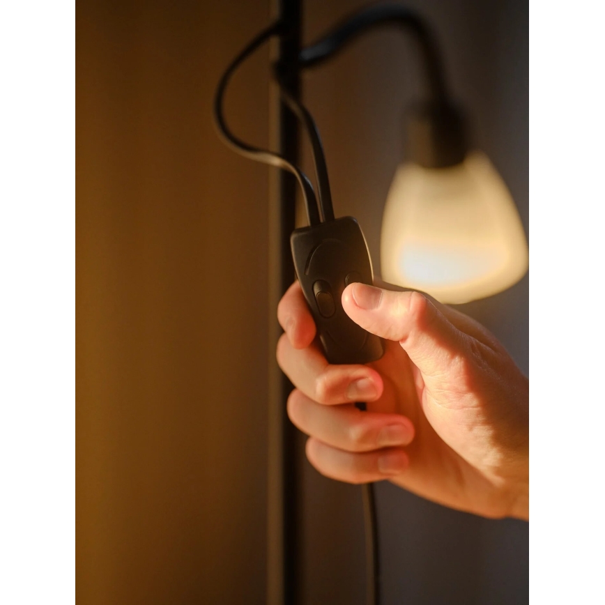Nordlux - Candeeiro de chão LAURIA 1xE27/40W/230V + 1xE14/15W