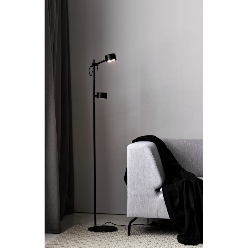 Nordlux - Candeeiro de chão LED com regulação CLYDE 2xLED/4W/230V