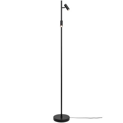 Nordlux - LED Regulação táctil candeeiro de chão OMARI 2xLED/3,2W/230V preto