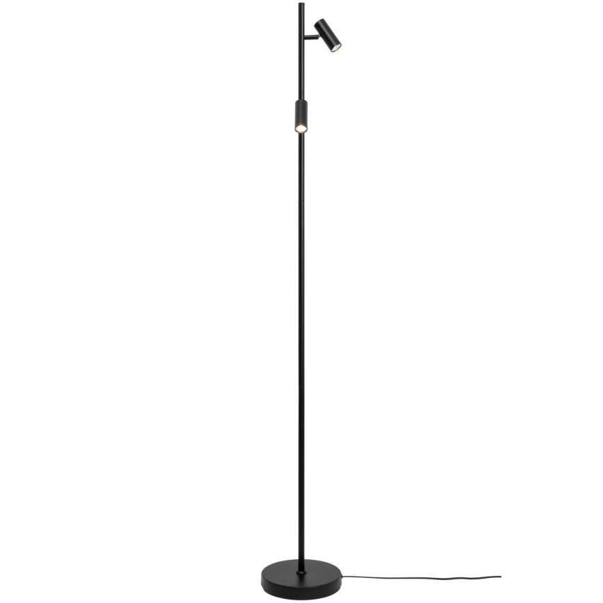 Nordlux - LED Regulação táctil candeeiro de chão OMARI 2xLED/3,2W/230V preto