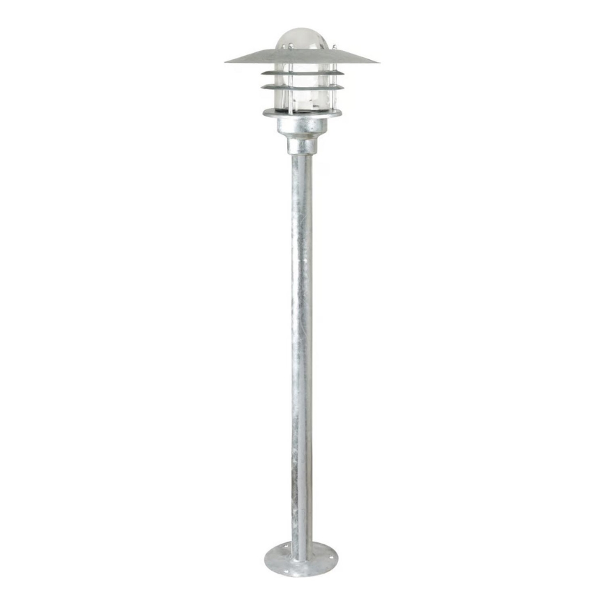 Nordlux - Candeeiro de exterior AGGER 1xE27/60W/230V IP54 prateado
