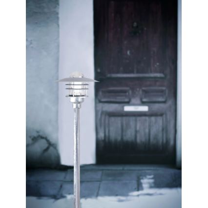 Nordlux - Candeeiro de exterior AGGER 1xE27/60W/230V IP54 prateado