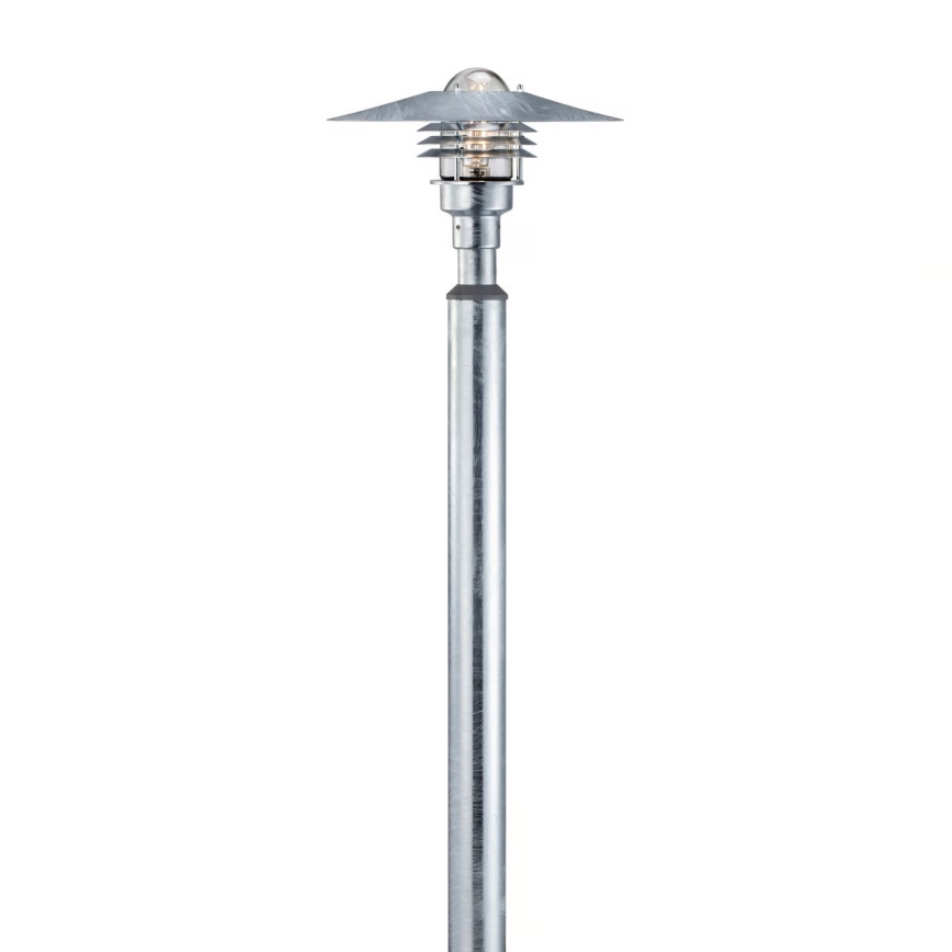 Nordlux - Candeeiro de exterior VEJERS 1xE27/60W/230V IP54 prateado