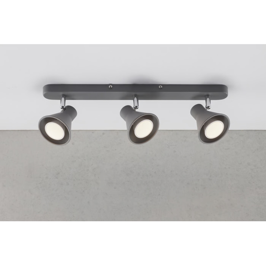 Nordlux - Candeeiro de focos EIK 3xGU10/35W/230V cinzento