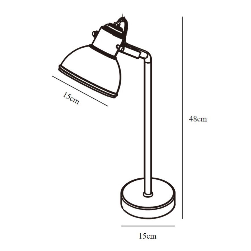 Nordlux - Candeeiro de mesa ASLAK 1xE27/15W/230V
