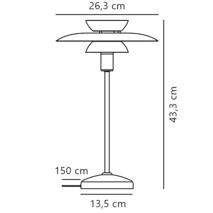 Nordlux - Candeeiro de mesa CARMEN 1xE14/25W/230V preto