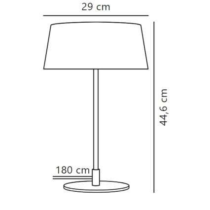 Nordlux - Candeeiro de mesa CLASI 3xE14/10W/230V