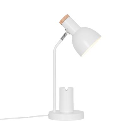 Nordlux - Candeeiro de mesa DEVONE 1xE27/15W/230V branco