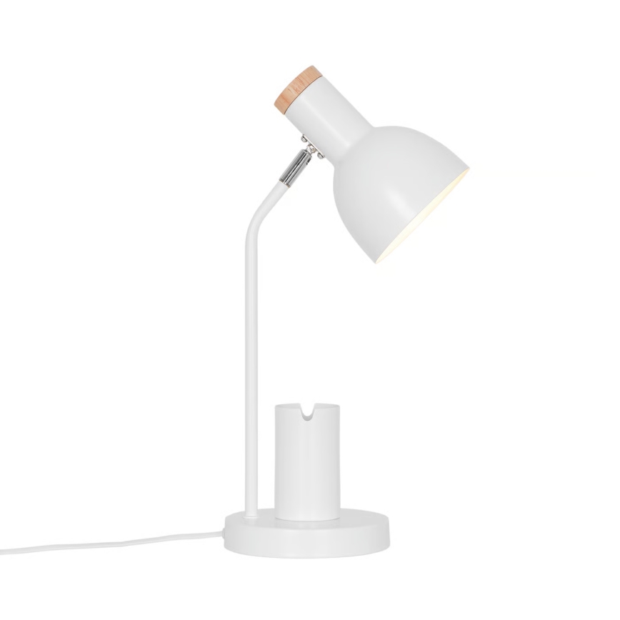 Nordlux - Candeeiro de mesa DEVONE 1xE27/15W/230V branco