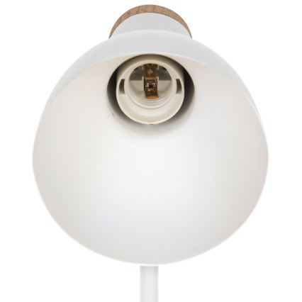 Nordlux - Candeeiro de mesa DEVONE 1xE27/15W/230V branco