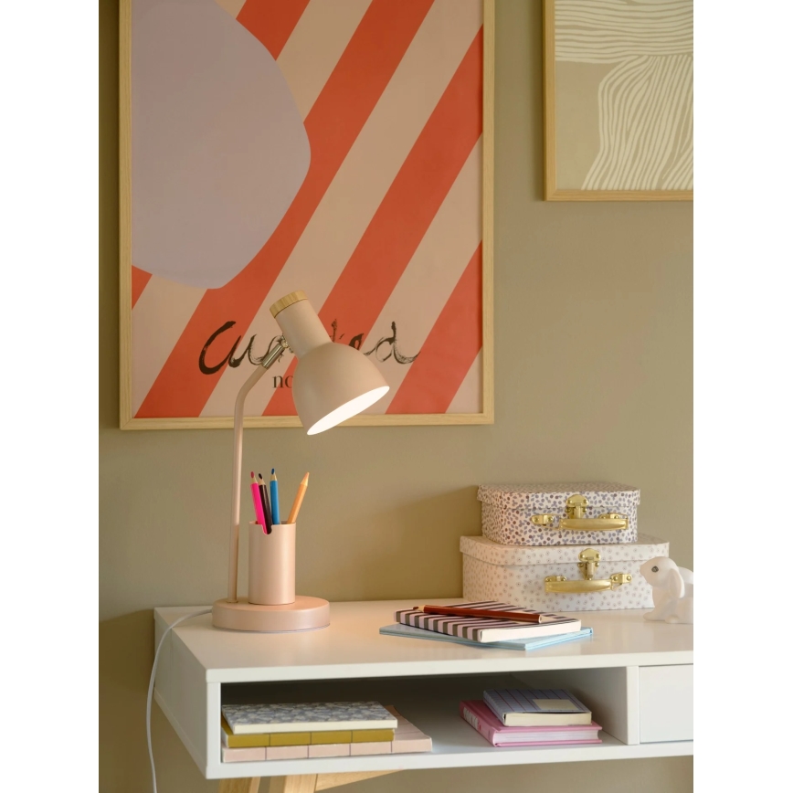 Nordlux - Candeeiro de mesa DEVONE 1xE27/15W/230V rosa