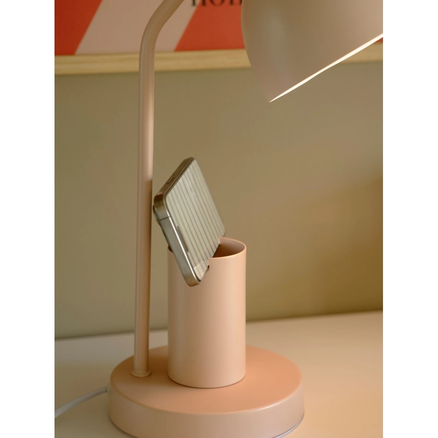 Nordlux - Candeeiro de mesa DEVONE 1xE27/15W/230V rosa