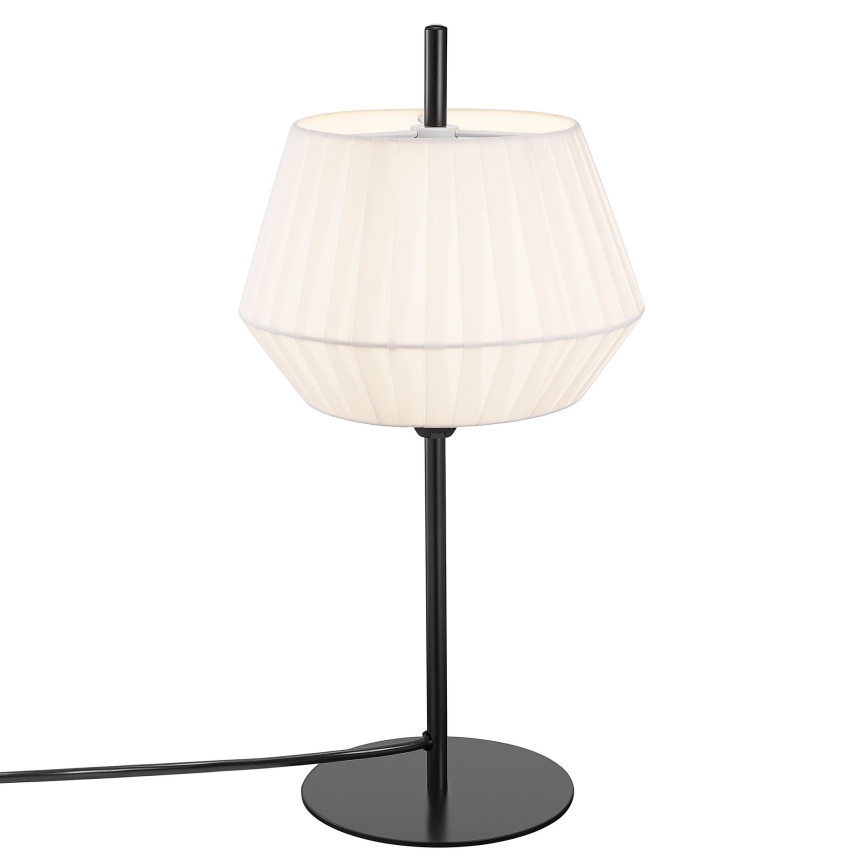 Nordlux - Candeeiro de mesa DICTE 1xE14/40W/230V branco/preto