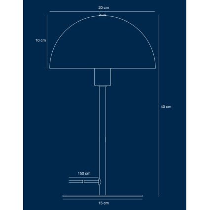 Nordlux - Candeeiro de mesa ELLEN 1xE14/40W/230V dourado/preto