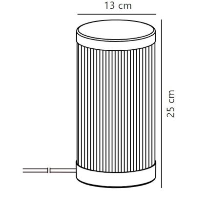Nordlux - Candeeiro de mesa exterior COUPAR 1xE27/25W/230V IP54 branco
