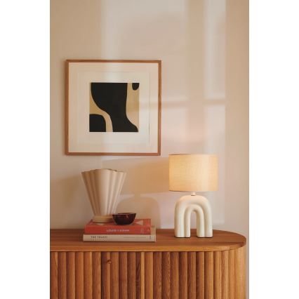 Nordlux - Candeeiro de mesa HAZE 1xE27/40W/230V bege