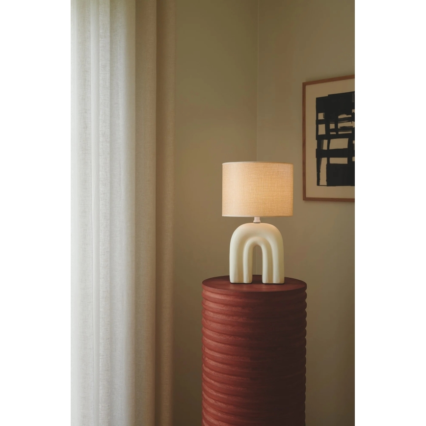 Nordlux - Candeeiro de mesa HAZE 1xE27/40W/230V bege