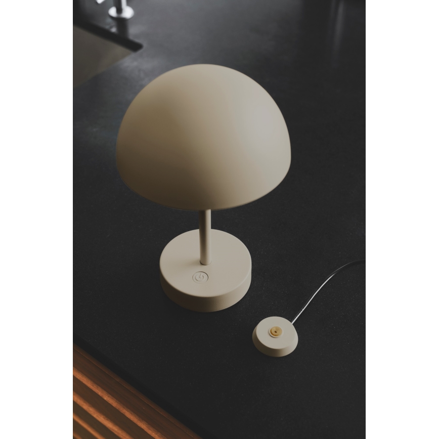 Nordlux - Candeeiro de mesa de exterior com regulação ELLEN LED/2,8W/3,7V IP44 bege