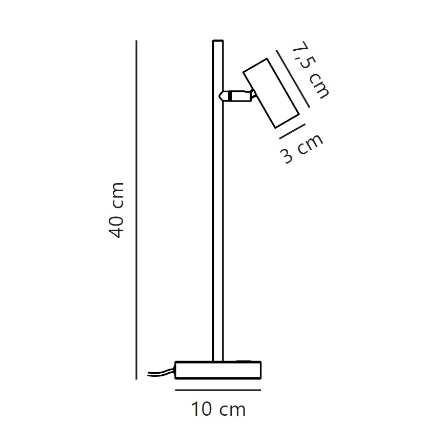 Nordlux - Candeeiro de mesa LED regulável OMARI LED/3,2W/230V branco