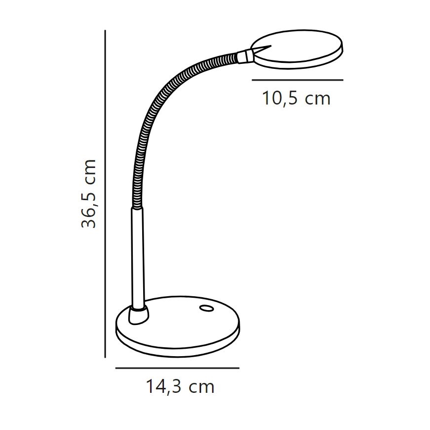 Nordlux - Candeeiro de mesa LED DOVE LED/4,5W/230V