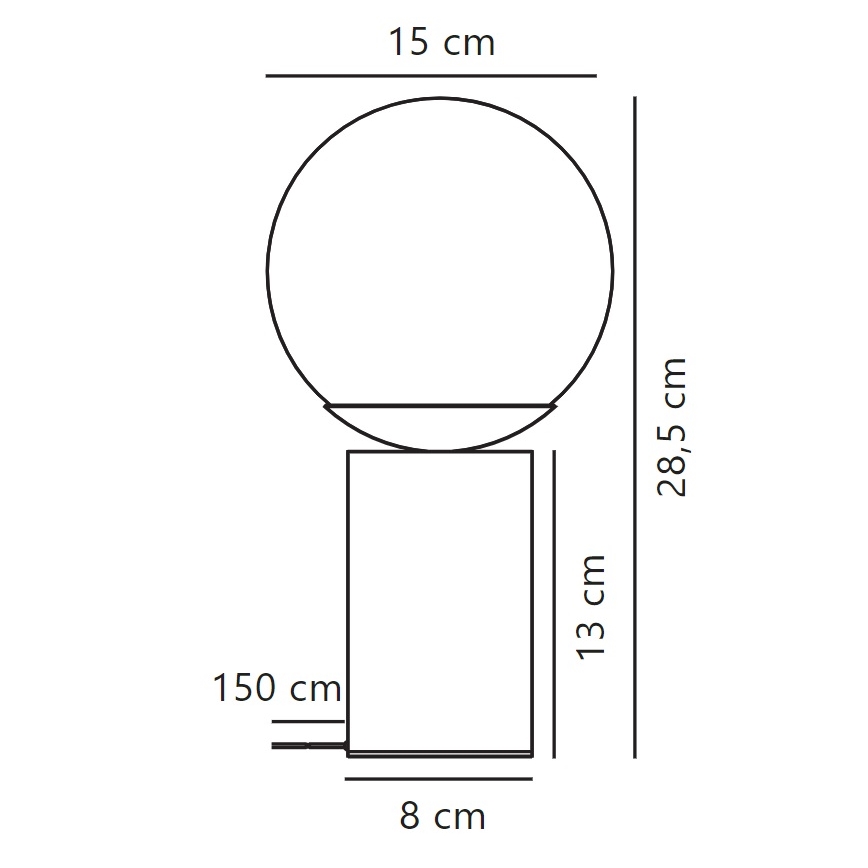Nordlux - Candeeiro de mesa LILLY 1xE14/25W/230V mármore/castanho