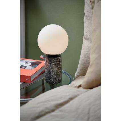 Nordlux - Candeeiro de mesa LILLY 1xE14/25W/230V mármore/cinzento