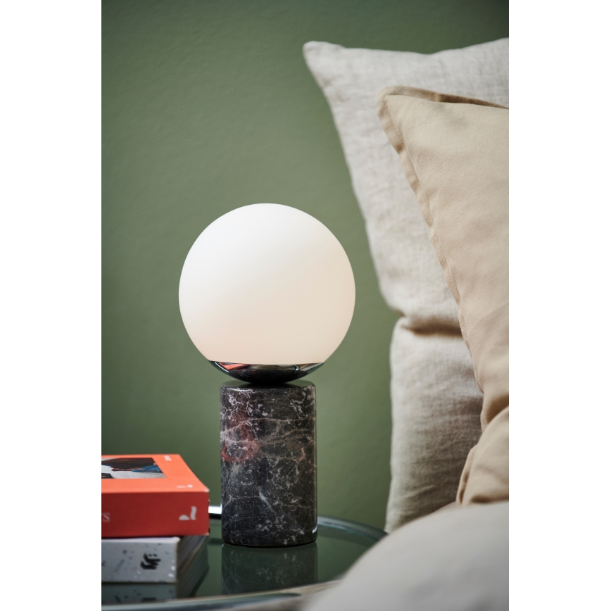 Nordlux - Candeeiro de mesa LILLY 1xE14/25W/230V mármore/cinzento