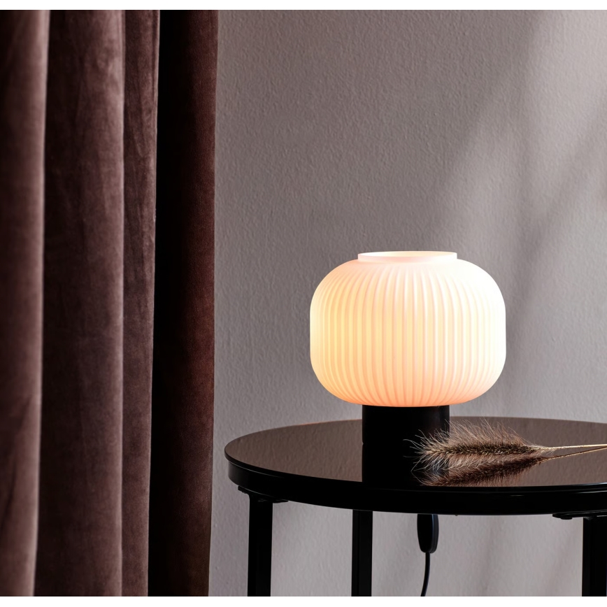 Nordlux - Candeeiro de mesa MILFORD 1xE27/40W/230V preto